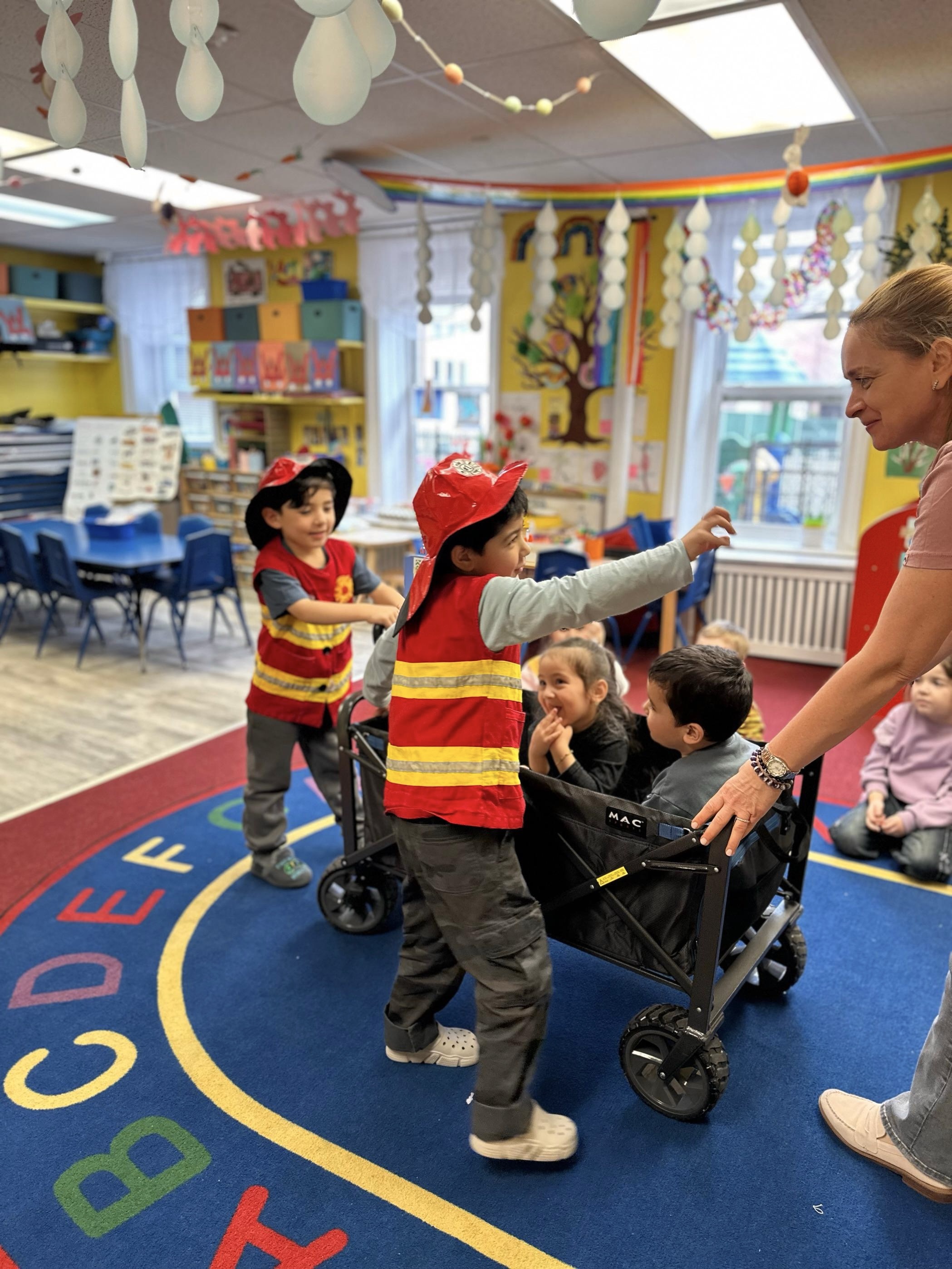 Children at Mother's Love Preschool & Daycare in a classroom activity